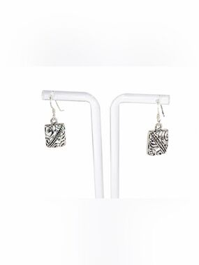 NEW Sterling Silver 925 Filigree & Scroll design french hook dangle Earrings